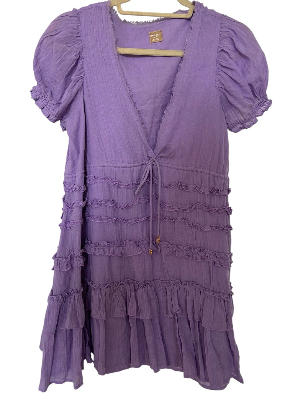 Free People Darcy Lavender Purple Mini Dress
